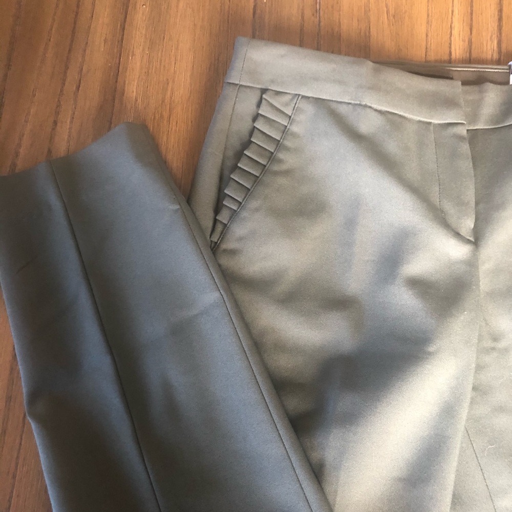 Express Columnist ankle hunter green dress pants - Picture 2 of 8